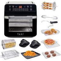 Supersonic National 3-In-1 12 Qt Air Fryer - Dehydrator - Rotisserie Oven  (NA-3004AFR)