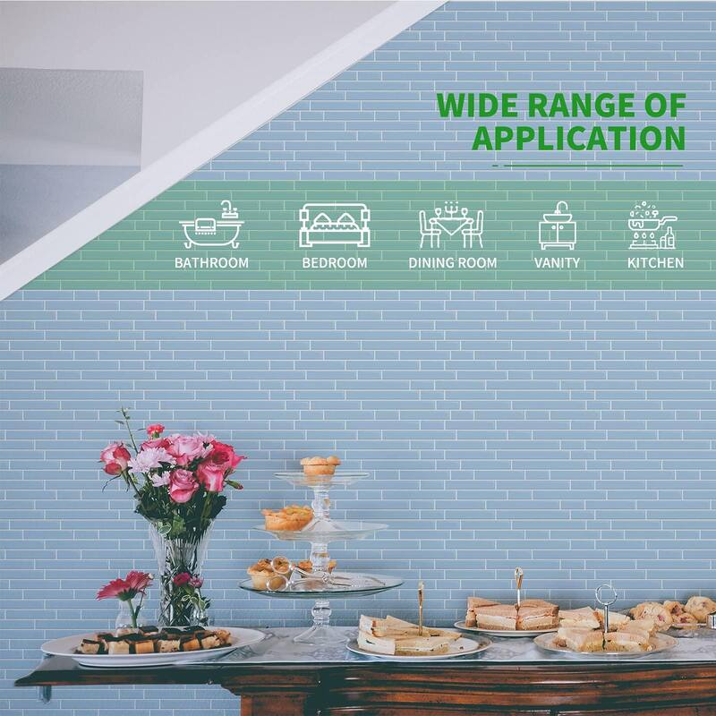 Peel and Stick Tile for Kitchen, Self-Adhesive Kitchen Backsplash, Vinyl Decorative Tiles (10 Tiles)