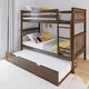 preview thumbnail 54 of 59, Max and Lily Twin over Twin Bunk Bed with Trundle Walnut