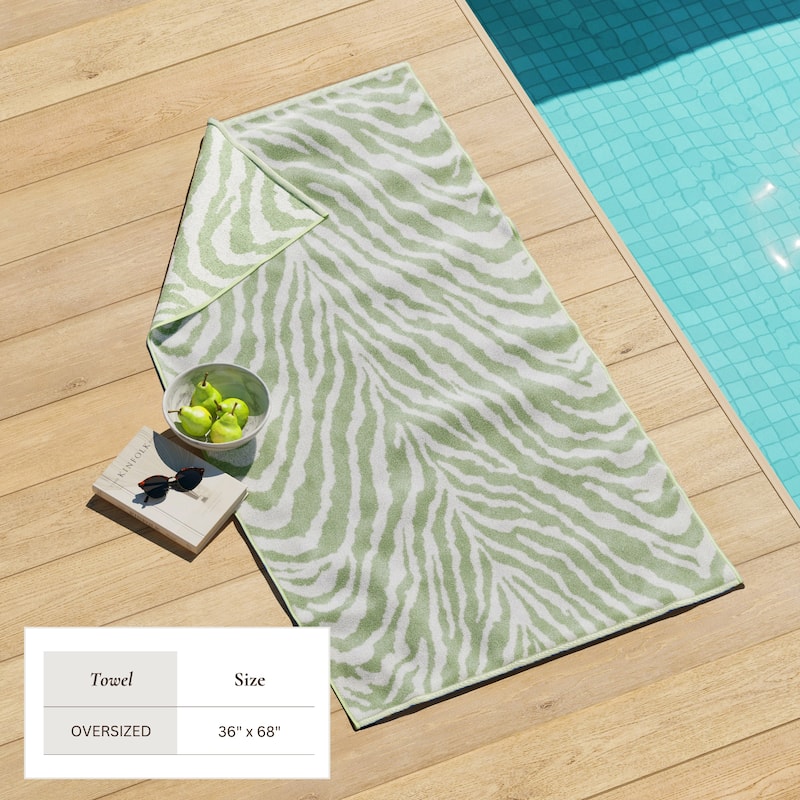 Linery & Co. 100% Cotton Oversized Summer Beach Towels