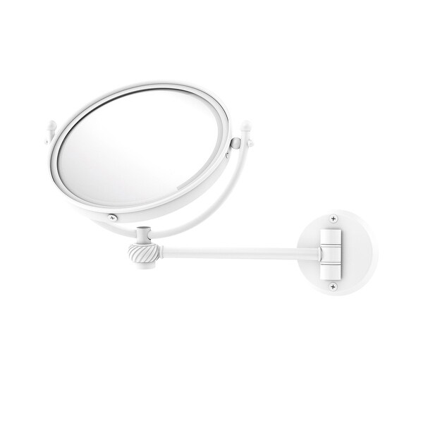 Allied Brass 8-in Wall Mounted Make-Up Mirror 4X Magnification