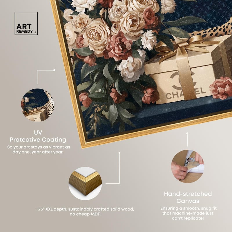 Cheetah Glam Gift Boxes Canvas by Art Remedy
