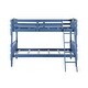 preview thumbnail 6 of 12, Twin over Twin Size Solid Wood Bunk Bed with Ladder and Fence for Kids, Bedroom