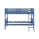 preview thumbnail 6 of 12, Twin over Twin Solid Wood Bunk Bed with Ladder and Fence for Kids