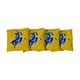 preview thumbnail 1 of 1, Southern Arkansas Muleriders Yellow Cornhole Bags All-Weather Resin Filled