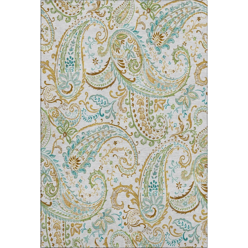 Premium Washable Super Soft Traditional Paisley Mayfield Rug