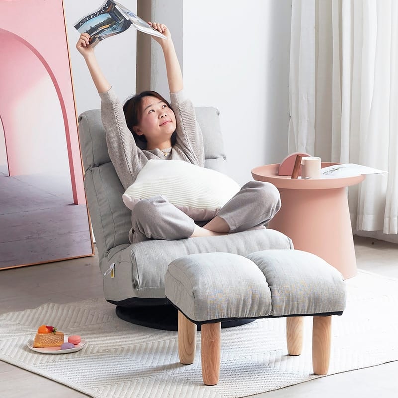 Single sofa reclining chair Japanese chair lazy sofa