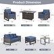 preview thumbnail 64 of 104, Gymojoy Outdoor Fire Pit Conversation Set, Patio Furniture with Cushions