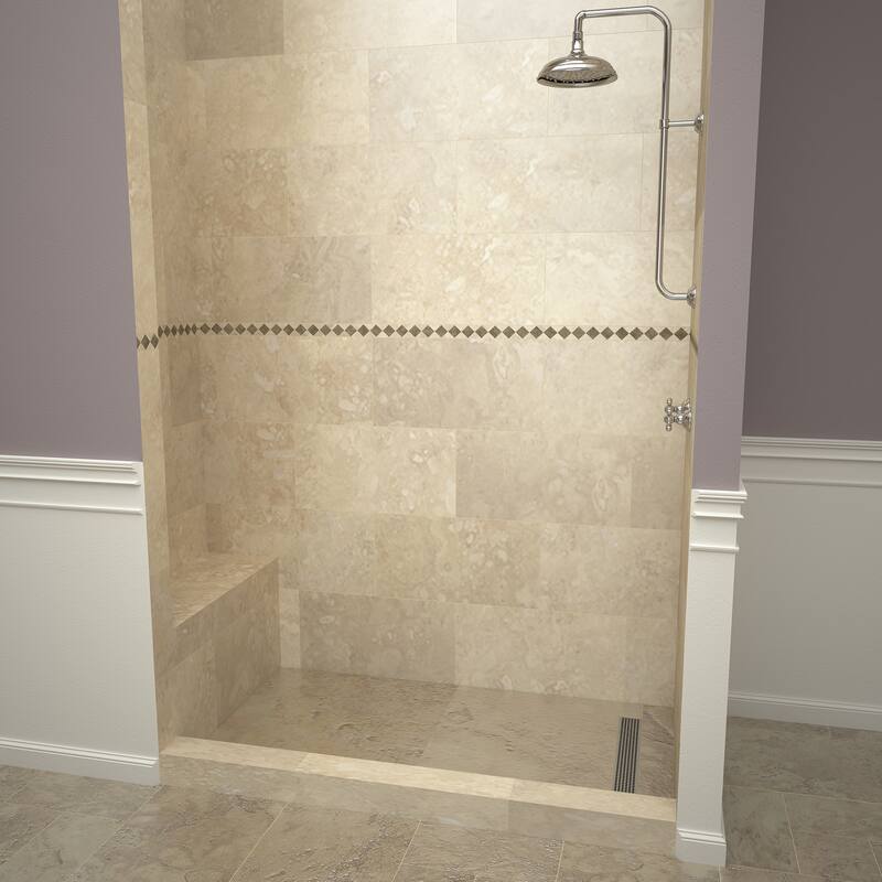 Tile Redi RT3248RRB32KIT Base'N Bench 60" x 32" Rectangular Shower