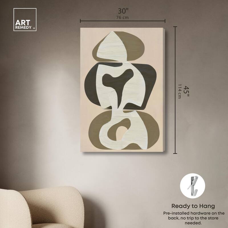 Shapes of Sage II Canvas by Art Remedy, Gallery Wrapped