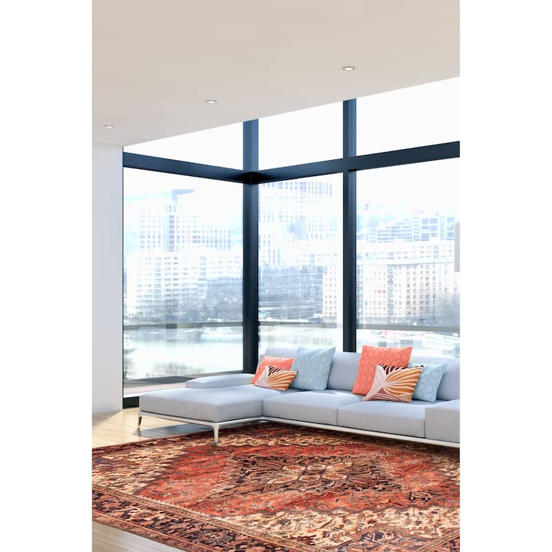 ECARPETGALLERY Hand-knotted Sarabi Copper Wool Rug - 8'2 x 10'10