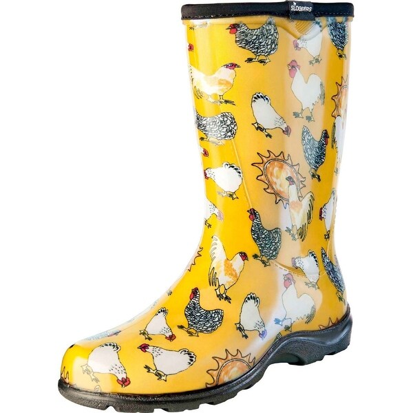 Sloggers Rain \u0026 Garden Boot Yellow, 8
