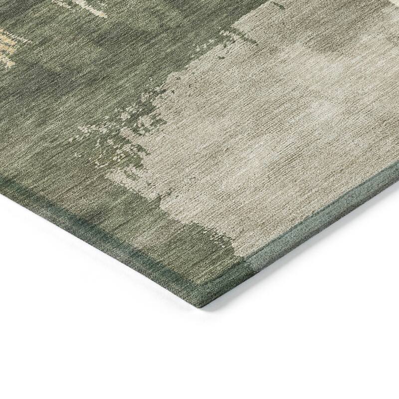 Machine Washable Indoor/ Outdoor Contemporary Fusion Chantille Rug