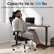 preview thumbnail 5 of 21, CabeVibe Ergonomic Home Office Desk Chair with 4 Angles Recline & 2D Headrest