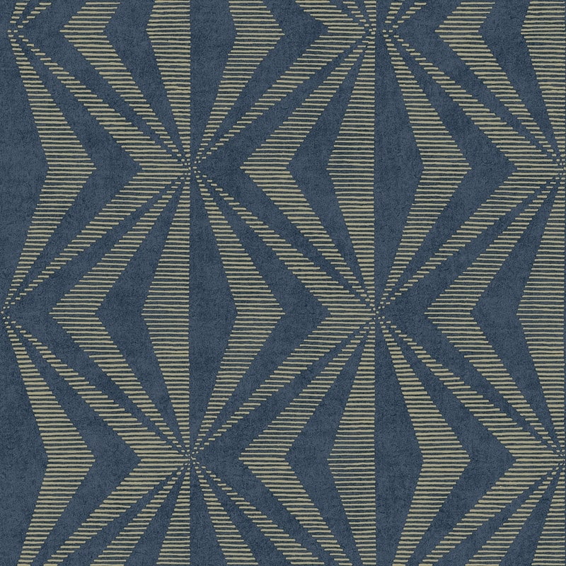 Advantage Monge Blue Geometric Wallpaper