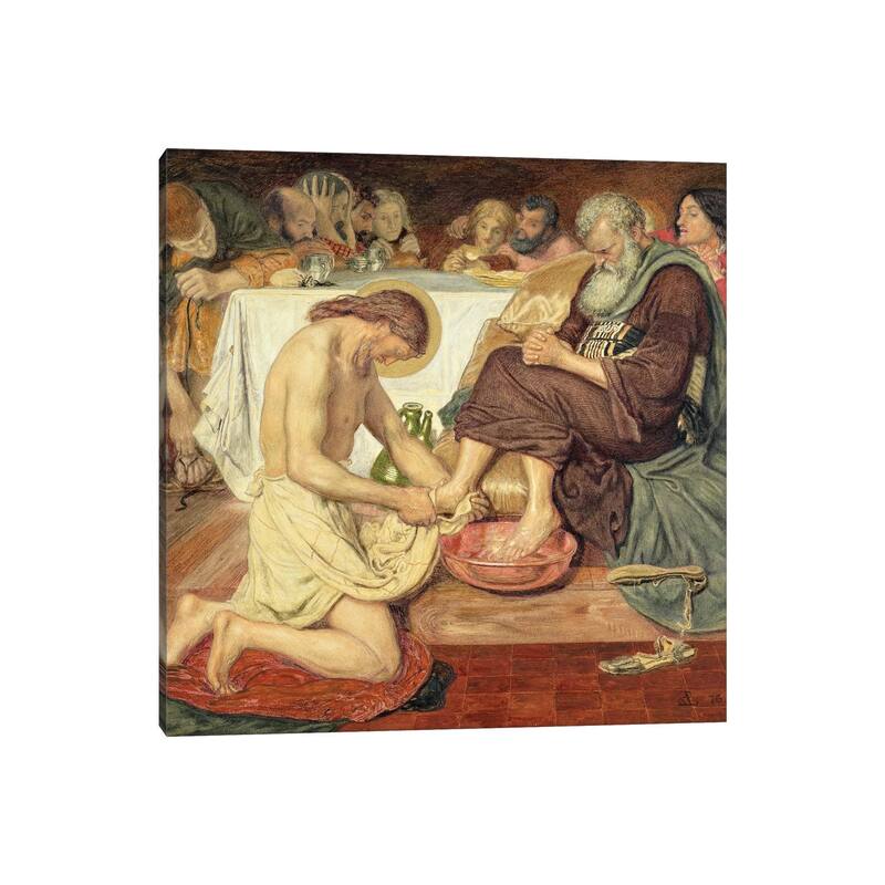 iCanvas "Jesus Washing Peter's Feet, 1876" by Ford Madox Brown Canvas Print