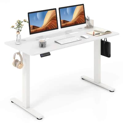 Costway 55" x 24" Electric Standing Desk with 3 Memory Height Settings