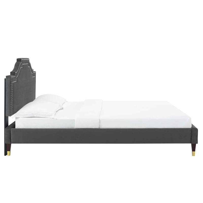 Adelaide Performance Velvet King Platform Bed