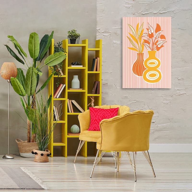 Stupell Orange & Yellow Vases Canvas Wall Art Design By Martina Pavlova