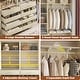 preview thumbnail 6 of 7, Set of 2 Closet System with Wooden Drawers and Hanging Rods, Closet Organizer with Adjustable Storage Shelves
