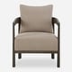 preview thumbnail 1 of 3, Uttermost 23832 Sienna 27" Wide Wood Framed Polyester Accent Chair Sand