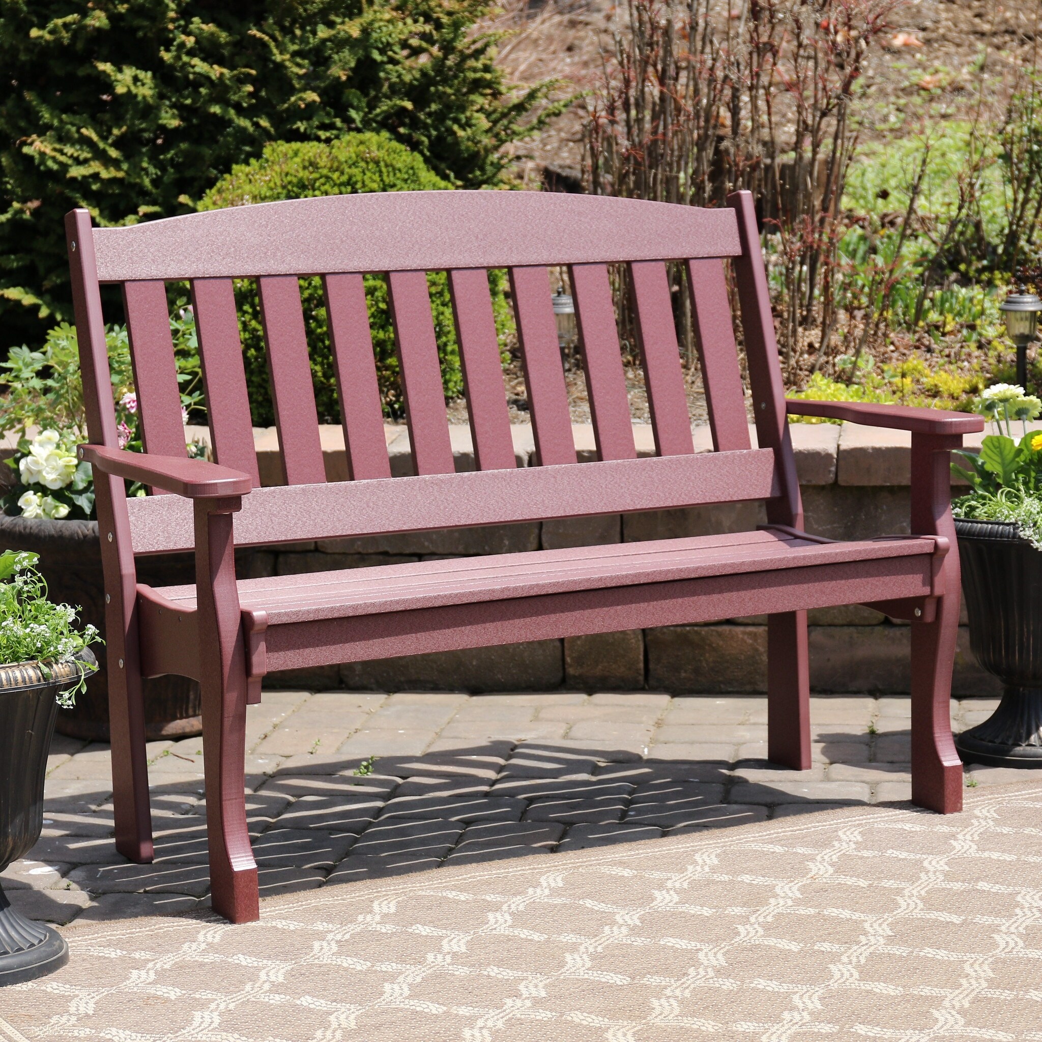 Poly Lumber 4 English Garden Bench