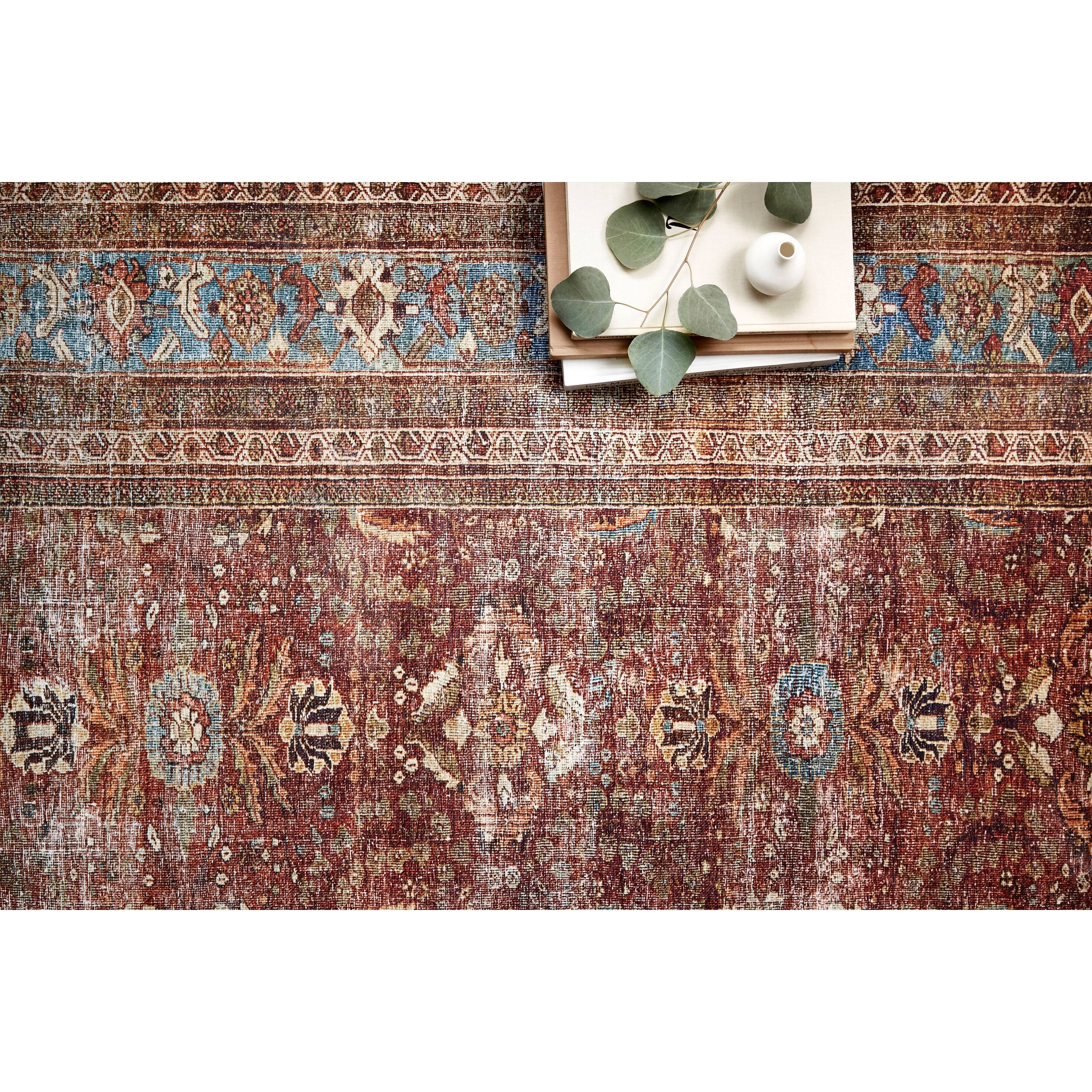 Alexander Home Isabelle Traditional Vintage Border Printed Area Rug