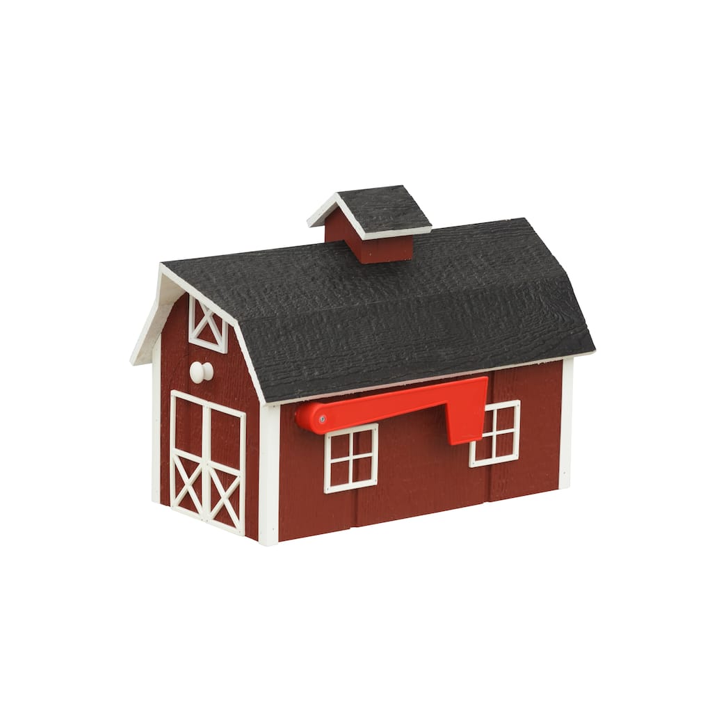 Wooden Barn Style Mailbox