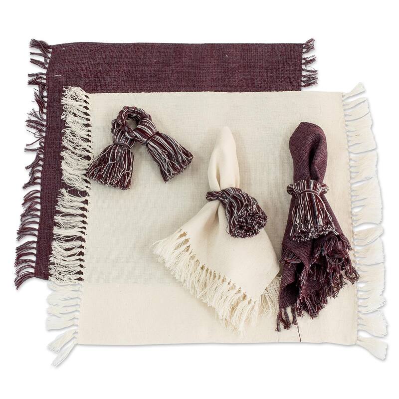 Novica Handmade Cotton Napkins And Rings (Set Of 4)
