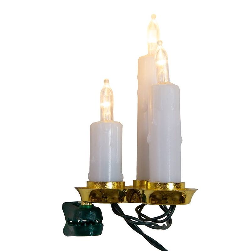 Kurt Adler LED Triple Candle Clip-On Light Set