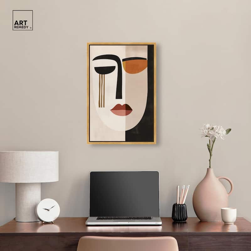 Face Moderne III Canvas by Art Remedy