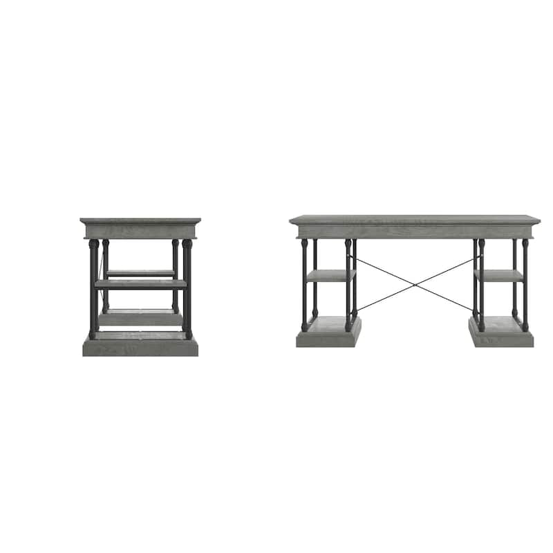 Dubrovnik Cornice 1-Drawer Storage Writing Desk