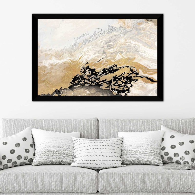 "Gold Wave (Horizontal)" Print on Acrylic
