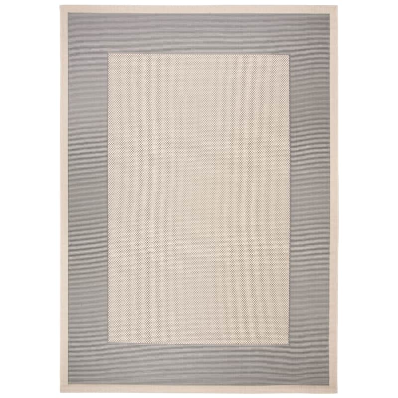 SAFAVIEH Courtyard Sherrie Border Indoor/ Outdoor Waterproof Patio Backyard Rug