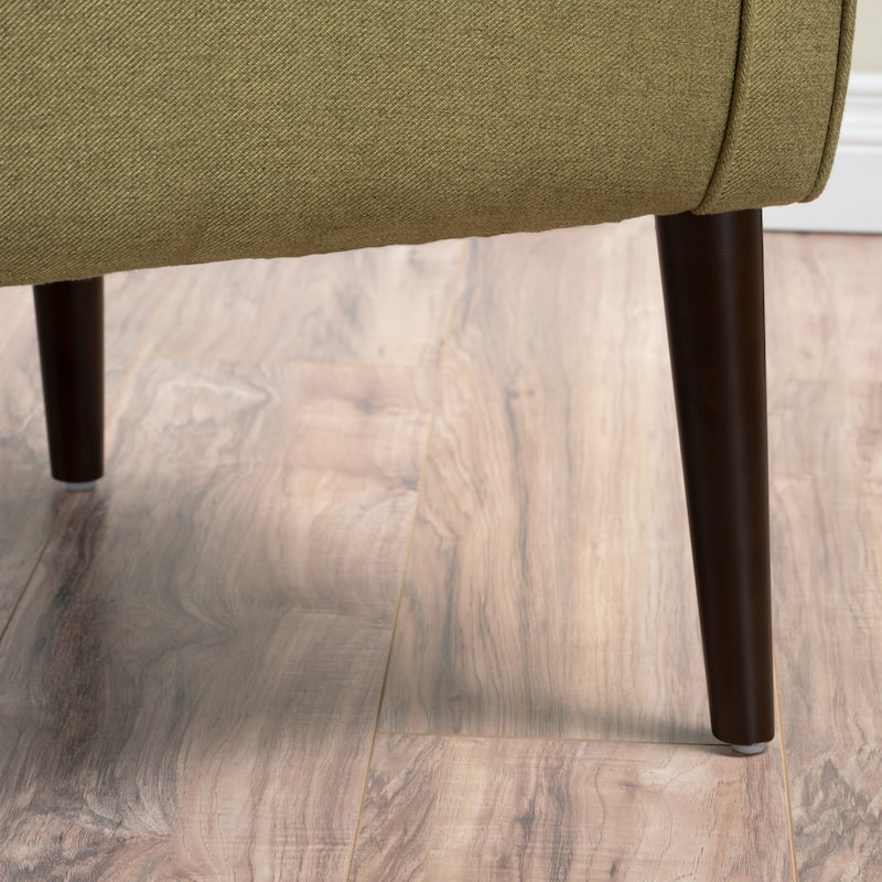 Modern 28.75" Upholstered Button Tufted Club Chair with Rubber Wood Legs for Living Room