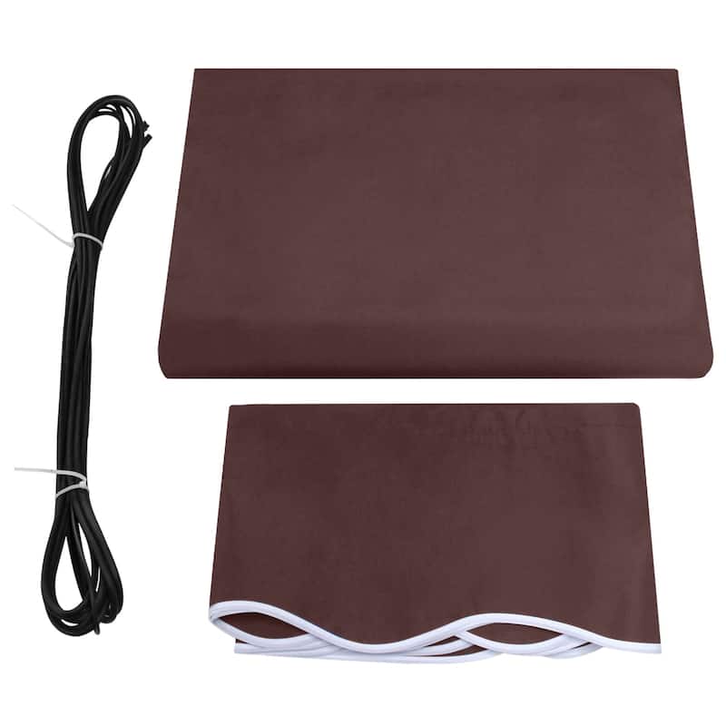 MCombo Sunshade Replacement Fabric with UV Protection for Retractable Patio Awnings - Brown
