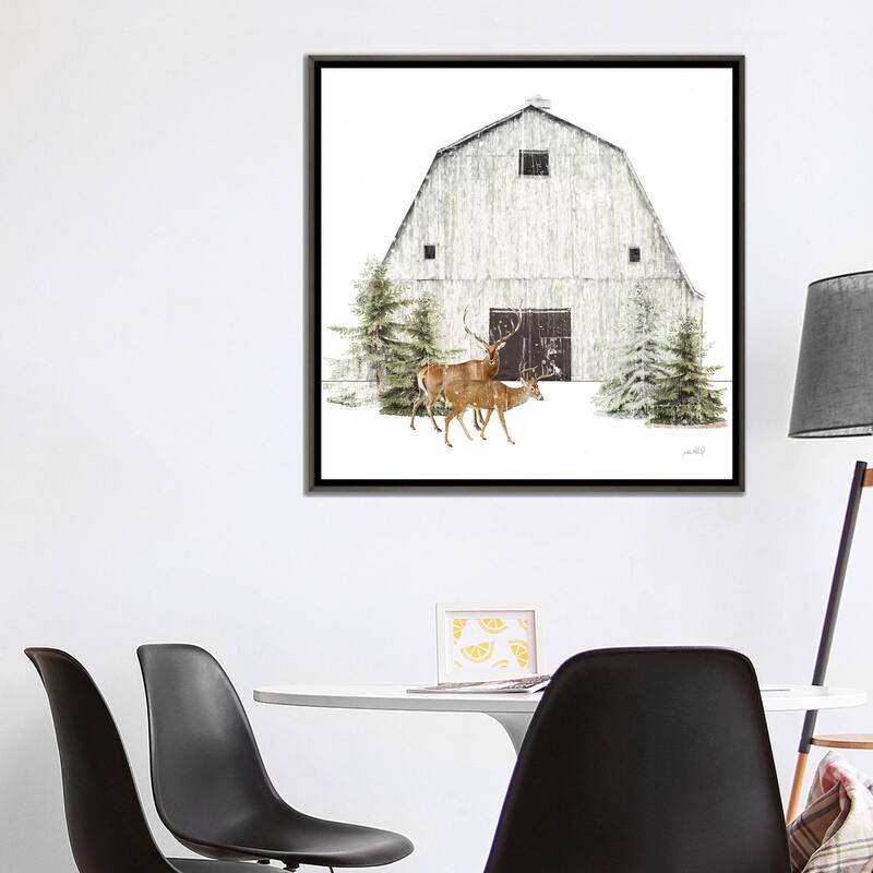 iCanvas "Wooded Holiday VI" by Katie Pertiet Framed