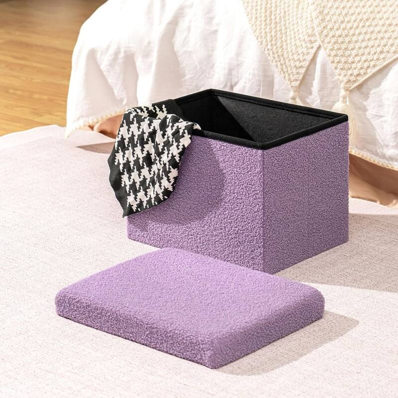 Small Ottomans Foldable16.5"x12.6"x12.6"