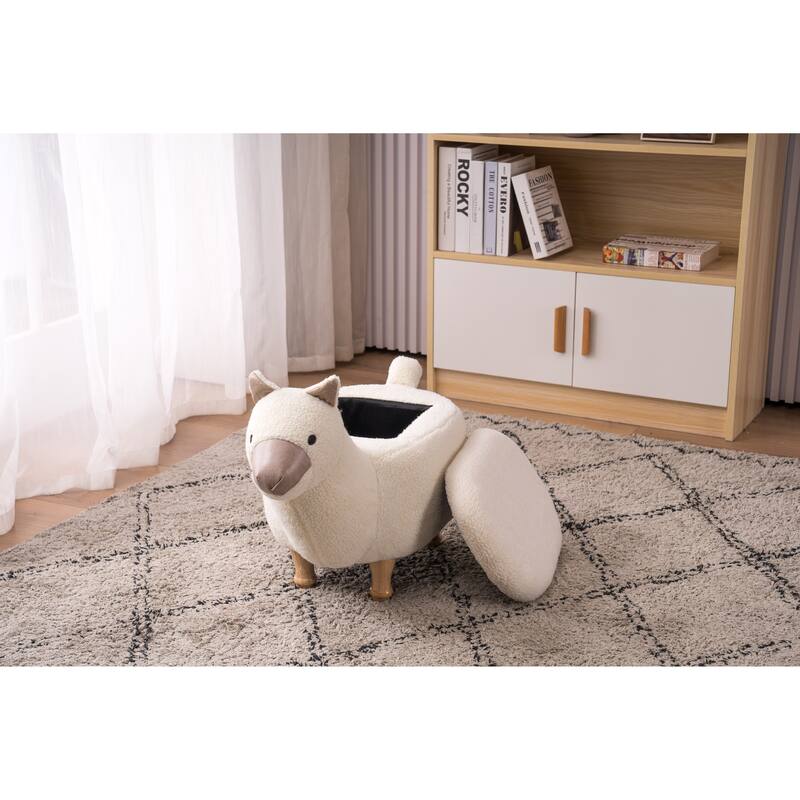 Animal Llama Kids Indoor Storage Ottoman