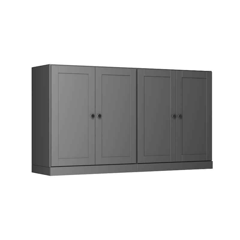 Palace Imports 100% Solid Wood 64" Sideboard with Raised Panel Doors & Adjustable Shelves