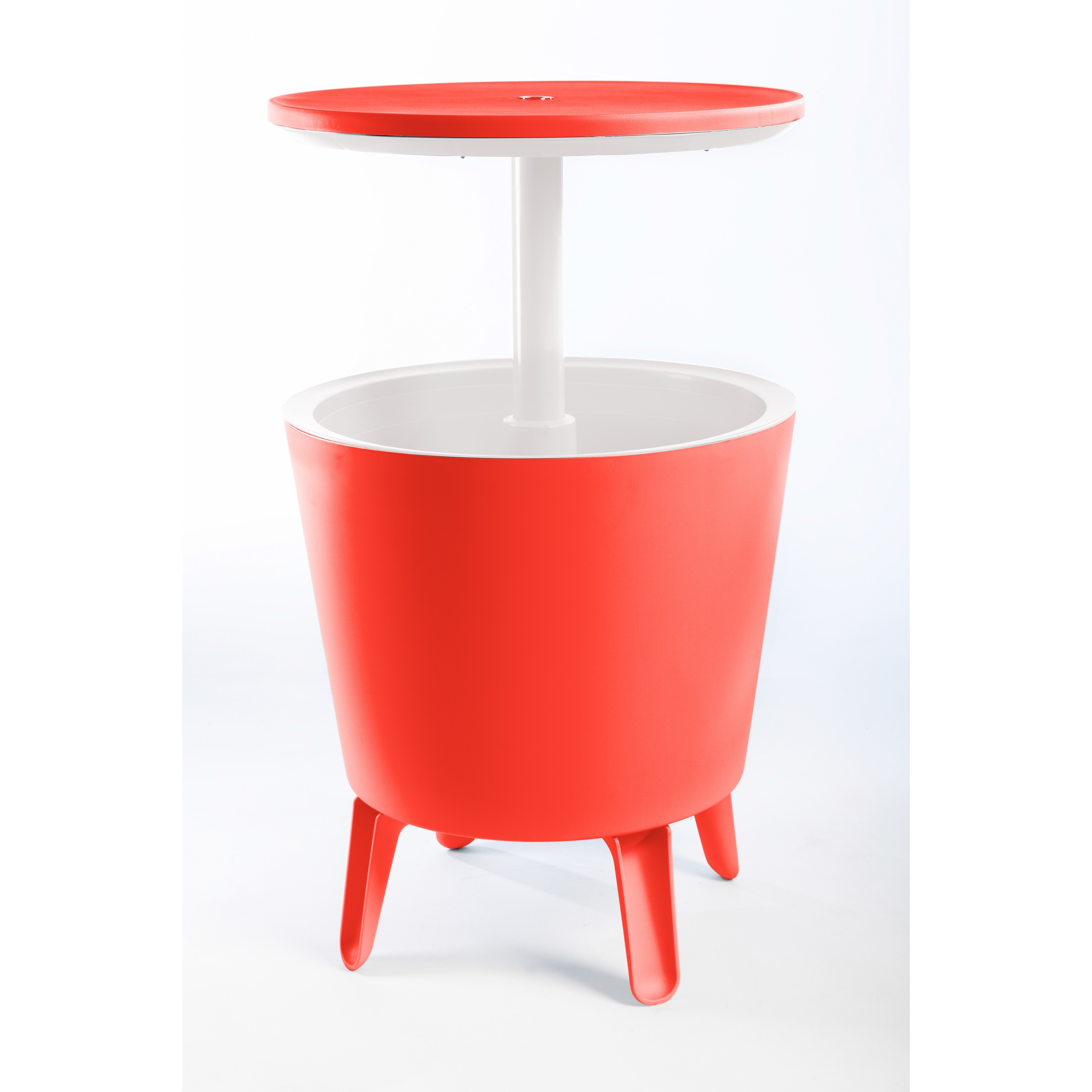 Red Plastic Tub, Perfect for Ice and Drinks, 17-Gallon Capacity