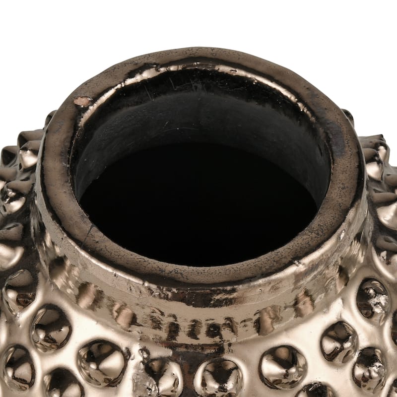 Elk Home Dorus Gold Earthenware 9.75 Inch Wide Vase