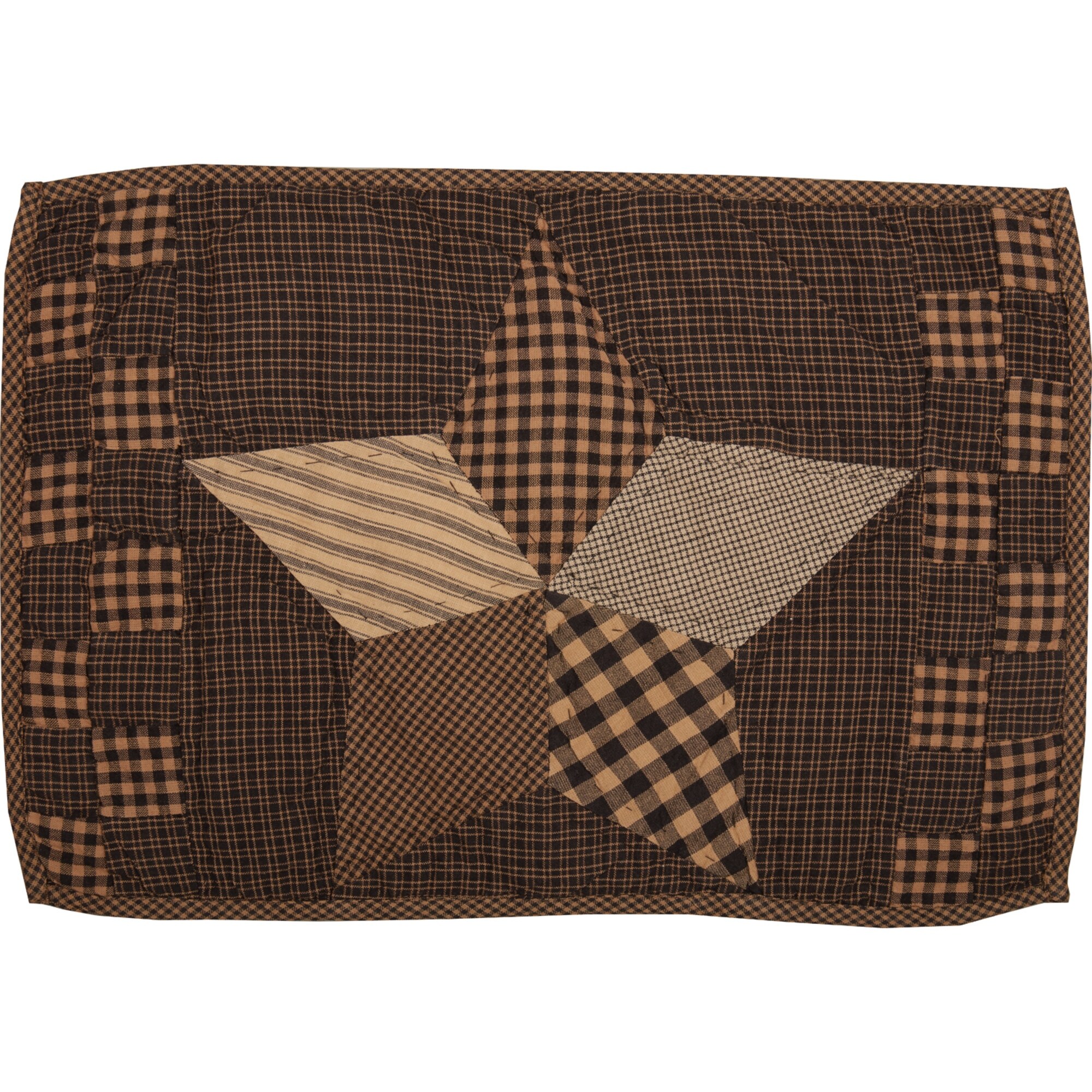 Farmhouse Star Placemat Quilted Set Of 6 12x18 Placemat 12x18 Overstock 17931408