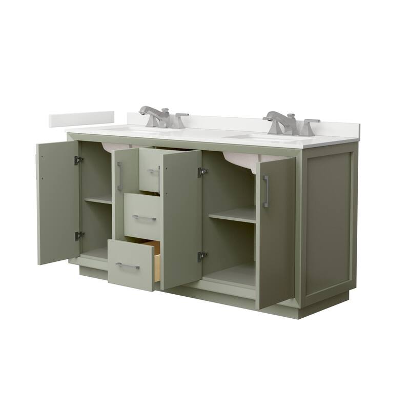 Wyndham Collection WCF414166D-QTZ-US3MXX Strada 66" Free Standing