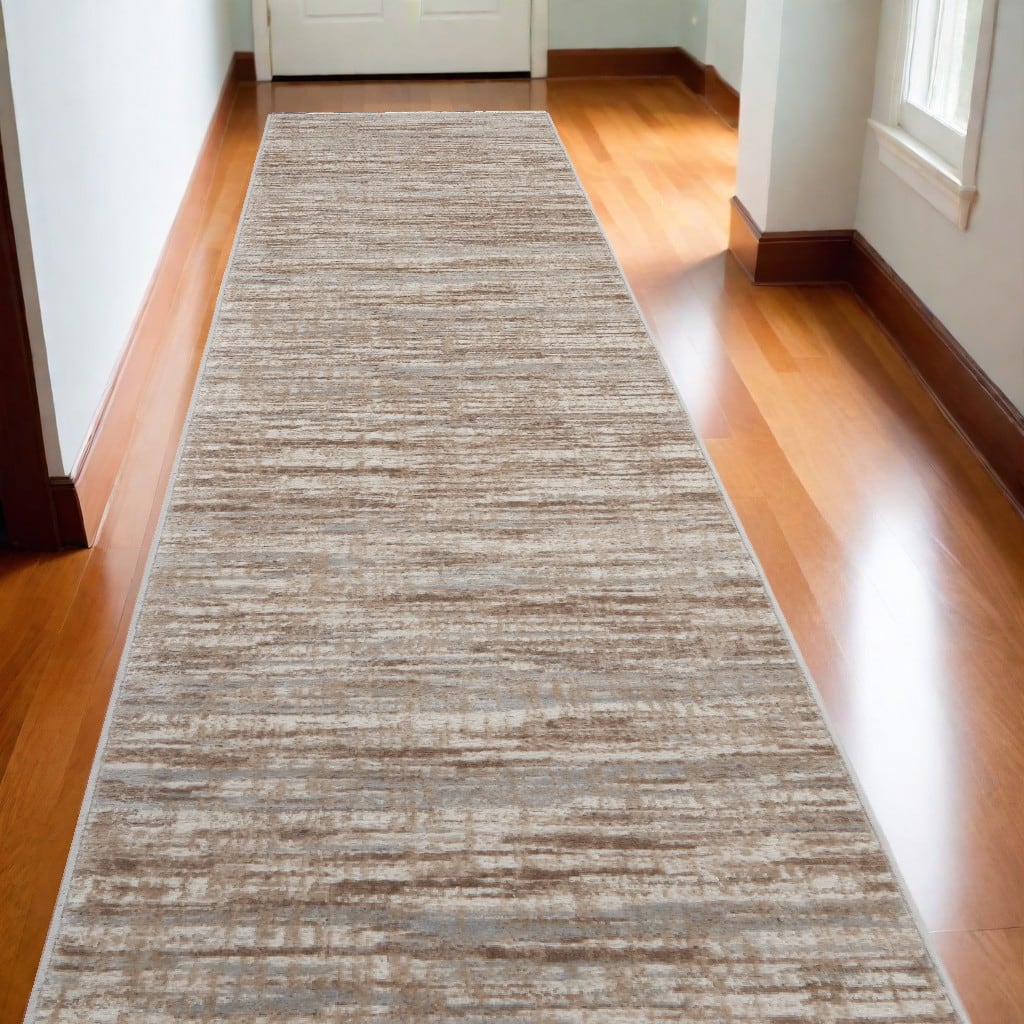 Satu Power Loomed Abstract Modern Low Pile Area Rug By HomeRoots - 168' X '26' X '0.25