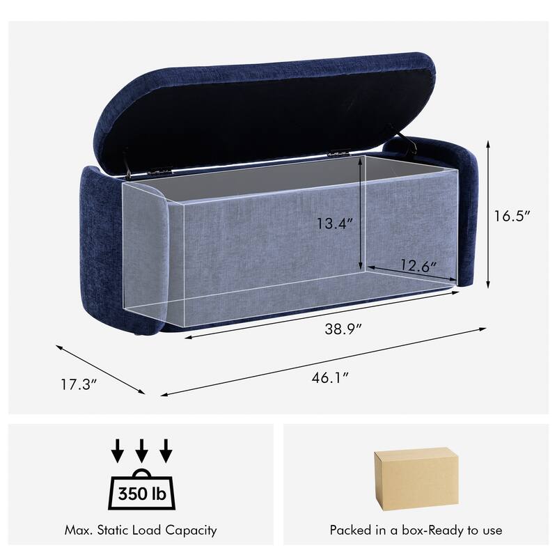 Bedroom Bench Storage Bench with Arms Ottoman entryway bench with storage End of Bed Bench, Entryway Bench