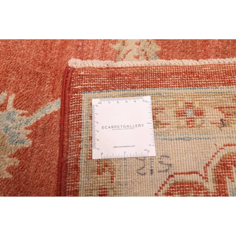 ECARPETGALLERY Hand-knotted Peshawar Oushak Copper Wool Rug - 8'10 x 11'9