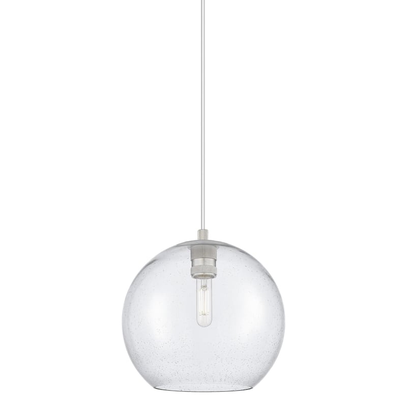 Innovations Lighting 434-1P-10-10 Crown Point Pendant Crown Point 10" - Satin Nickel / Seedy