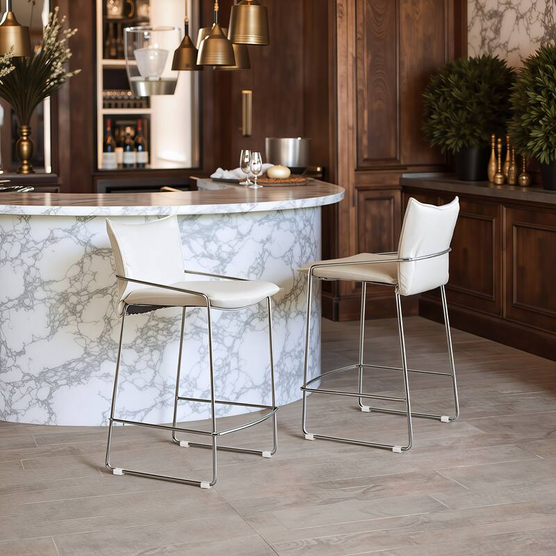 Pola Counter Stool White - White