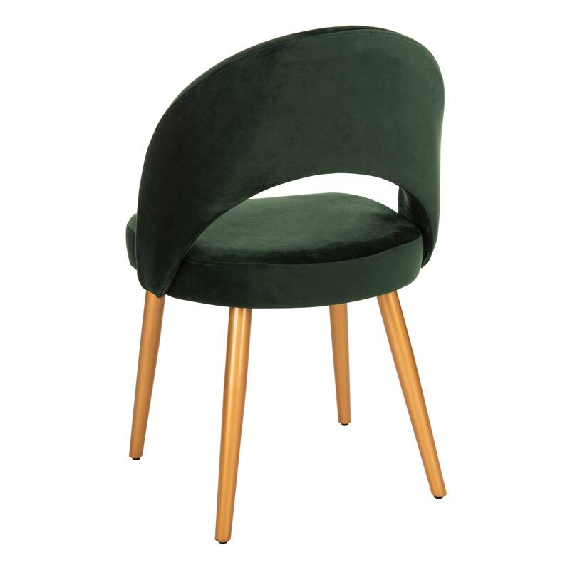 SAFAVIEH Reva Retro Dusty Rose/ Gold Chair (Set of 2) - 21.3" x 24.3" x 31.8" - 21Wx24Dx32H